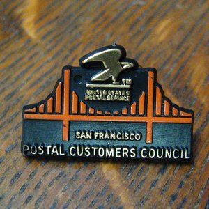 🇺🇸 USPS San Francisco Postal Customers Council Vintage Lapel Pin